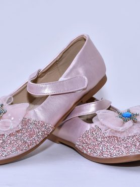 SparkleSteps Pink Glitter Mary Jane Shoes for Kids