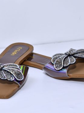 GlimmerGait Butterfly Sparkle Sandals