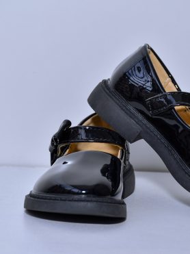 Black Patent Leather Mary Jane Shoes for Kids