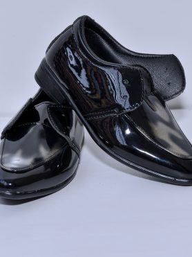 Black Patent Velcro Dress Shoes for Kids