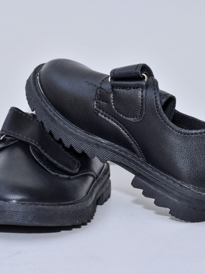 Black Velcro Strap Shoes for Kids