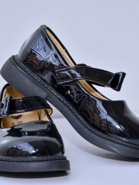 Black Patent Leather Kids' Mary Jane Shoes