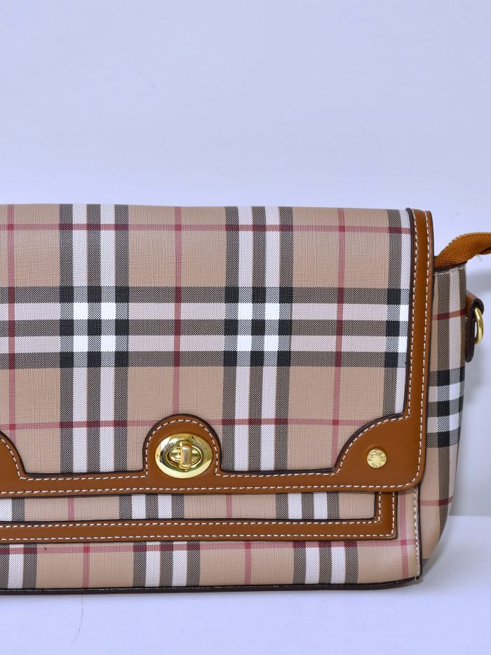 Classic Plaid Pattern Shoulder Bag