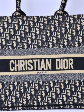 Christian Dior Canvas Tote Bag