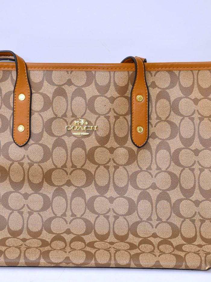 Coach Brown Signature Tote Bag
