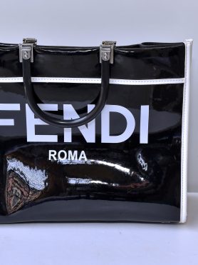 Fendi Roma Patent Tote