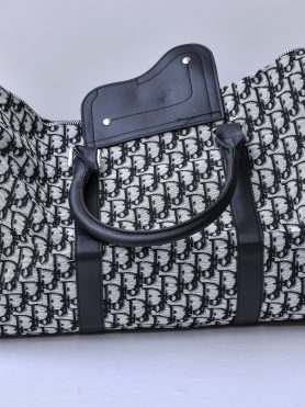 Black and White Dior Canvas Tote