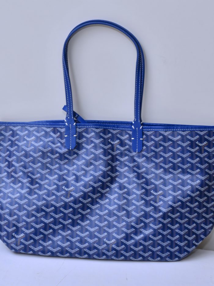 Blue Printed Tote Bag