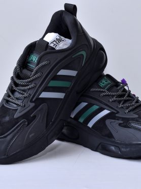 Sporty Green & Black Sneakers