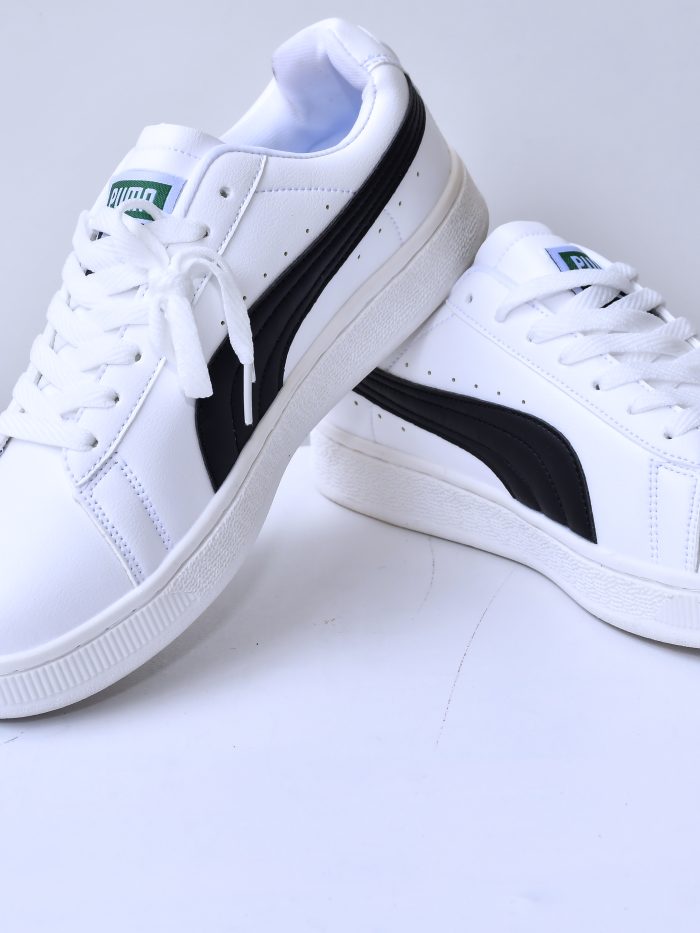 Puma White and Black Sneakers